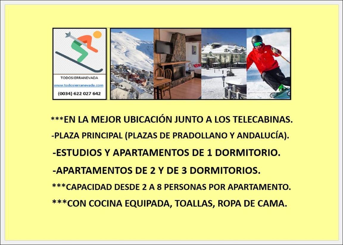 Ski & Snow Apartmentos By Todosierranevada - Plaza Principal Junto A Los Telecabinas Sierra Nevada Esterno foto